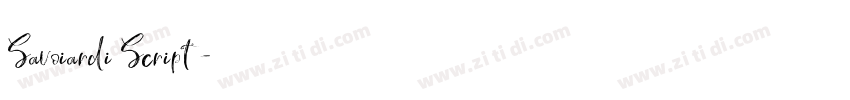 Savoiardi Script字体转换 Savoiardi Script字体转换